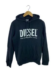 DIESEL◆パーカー/S/コットン/BLK/プリント/A02813/S-GIRK-HOOD-ECOLOGO/フーディ