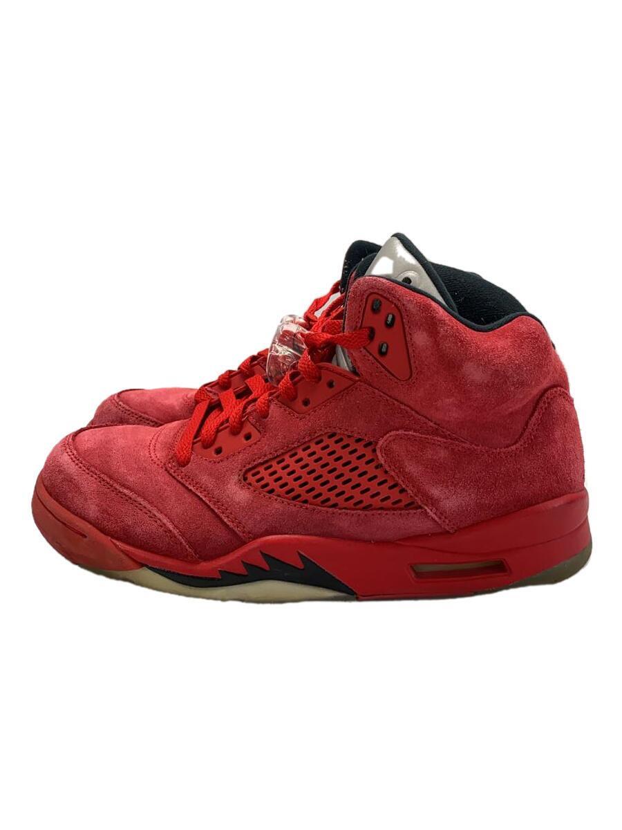 Air jordan 5 retro bg red suede cheap