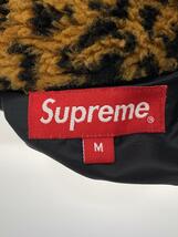 Supreme◆17AW/ Leopard Fleece Reversible/フリースジャケット/M/BRW/アニマル_画像3