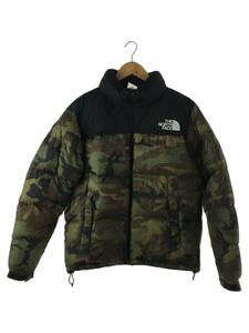 THE NORTH FACE◆NOVELTY NUPTSE JACKET_ノベルティ ヌプシ ジャケット/L/ナイロン/GRN/カモフラ