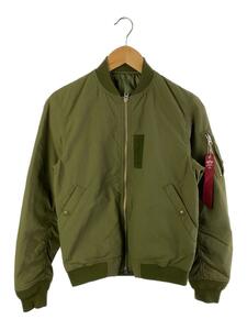 ALPHA INDUSTRIES◆ブルゾン/S/ナイロン/KHK/無地/TA1218-8049