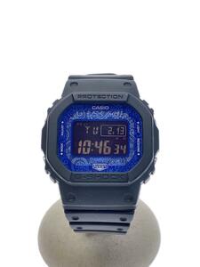 CASIO◆BLUE PAISLEYシリーズ/クォーツ腕時計/デジタル/GW-B5600BP-1JF