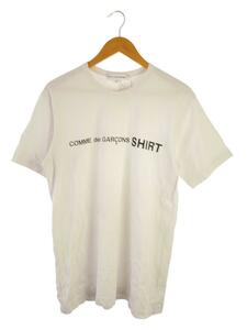 COMME des GARCONS SHIRT◆Tシャツ/-/コットン/WHT/無地/W28116