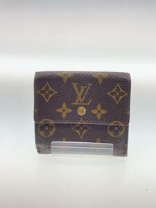 LOUIS VUITTON◆ポルト・モネ・ビエ・カルト・クレディ_モノグラム・キャンバス_BRW/PVC/BRW/レディース