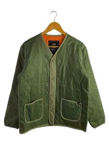 ALPHA INDUSTRIES◆キルティングジャケット/L/ナイロン/KHK/TA1256-003