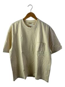 AURALEE◆21SS/STAND-UP TEE/Tシャツ/4/コットン/クリーム/A21ST02SU