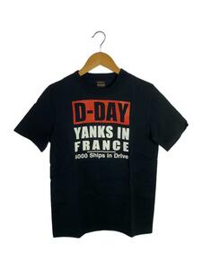 THE REAL McCOY’S◆Tシャツ/S/コットン/ブラック/D-DAY