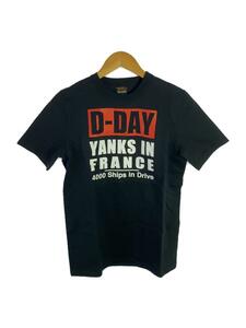 THE REAL McCOY’S◆Tシャツ/S/コットン/ブラック/D-DAY