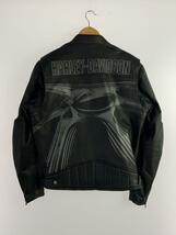 HARLEY DAVIDSON◆シングルライダースジャケット/M/レザー/BLK/97062-11VM_画像2