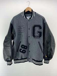 Mark Gonzales◆スタジャン/L/ウール/GRY/2G5-61940/毛玉有