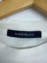 ALMOSTBLACK◆Tシャツ/2/コットン/WHT/18SS-T006/花_画像3