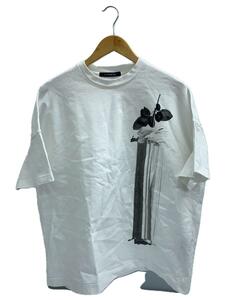 ALMOSTBLACK◆Tシャツ/2/コットン/WHT/18SS-T006/花