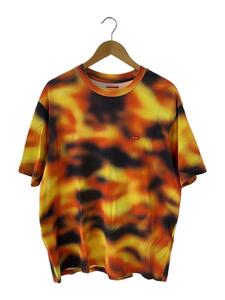 Supreme◆SAMALL BOX TEE FLAMES/23SS/Tシャツ/L/コットン/マルチカラー/総柄