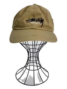 STUSSY◆キャップ/-/コットン/CML/無地/メンズ