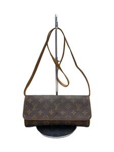 LOUIS VUITTON◆ポシェット・ツインPM_モノグラム・キャンバス_BRW/PVC/BRW