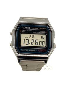 CASIO◆CASIO カシオ/クォーツ腕時計/デジタル/ステンレス/BLK/SLV