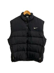 NIKE ACG* down coming out have / down vest /XL/ nylon /BLK/H7-YNG