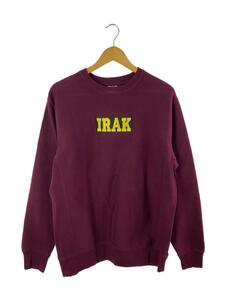 IRAK◆Box Logo Crewneck/スウェット/M/コットン/BRD