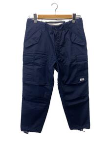 DESCENDANT◆21SS/D-65M TC TROUSERS/DWU/カーゴパンツ/1/ポリエステル/ネイビー