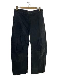 Y’s◆ワイズ/ボトム/PATCHWORK WIDE PANTS/2/コットン/BLK/YH-P26-024