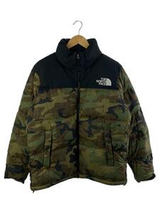 THE NORTH FACE◆NOVELTY NUPTSE JACKET_ノベルティ ヌプシ ジャケット/XL/ナイロン/KHK/カモフラ