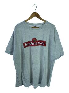 90s/Budweiser/RED SUN/両面プリント/Tシャツ/3XL/コットン/GRY