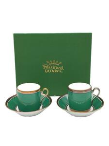 Richard Ginori* cup & saucer /GRN/ small cup & saucer / in pero green / gold paint / records out of production goods 