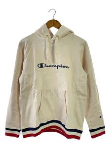 Champion◆パーカー/L/コットン/CRM/無地/c8-j103