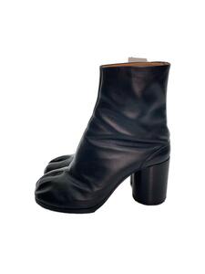 Maison Margiela◆足袋/8cmヒール/SIZE:38 1/2/ブーツ/-/BLK/レザー