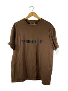 ESSENTIALS◆Tシャツ/S/コットン/BRW/FEAR OF GOD LOGO TEE