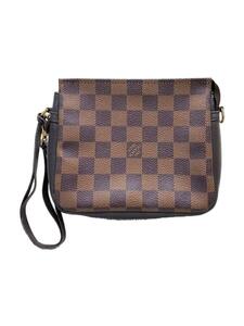 LOUIS VUITTON◆トゥールスメイクアップ_ダミエ・エベヌ_BRW/PVC/BRW