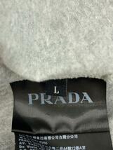 PRADA◆Tシャツ/L/コットン/GRY/無地/UJM492_画像4