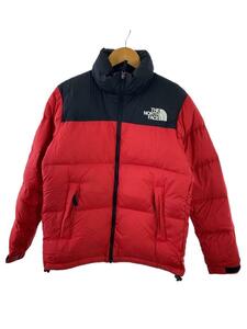 THE NORTH FACE◆NUPTSE DOWN JKT_ヌプシダウンジャケット/S/ナイロン/RED