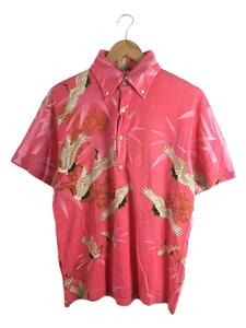 EVISU* polo-shirt /38/ cotton /PNK/ total pattern 