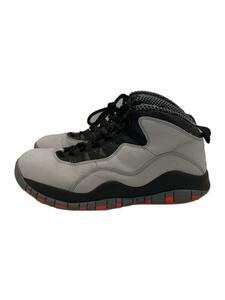 NIKE◆AIR JORDAN 10 RETRO/エアジョーダンレトロ/グレー/310805-023/28.5cm/GRY