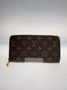 LOUIS VUITTON◆1)ジッピー・ウォレット_モノグラム・キャンバス_BRW/PVC/BRW/総柄/レディース