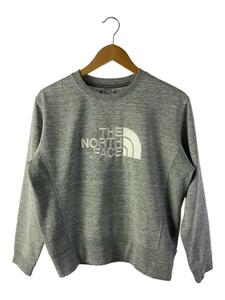 THE NORTH FACE◆HEATHER SWEAT CREW_ヘザースウェットクルー/M/ポリエステル/GRY