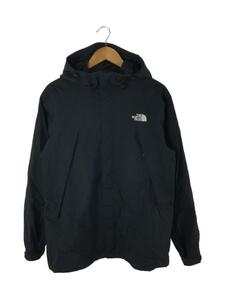 THE NORTH FACE◆SCOOP JACKET_スクープジャケット/L/ナイロン/BLK/袖口首元内側汚れ有