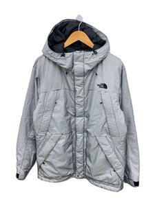 THE NORTH FACE◆MOUNTAIN DOWN PARKA/XL/ポリエステル/WHT/チェック