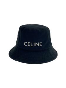 CELINE◆バケットハット/M/コットン/BLK/メンズ/2AU5B968P