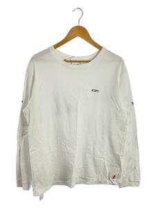 WTAPS◆ウェイオブライフ/ロンT/長袖Tシャツ/3/コットン/WHT