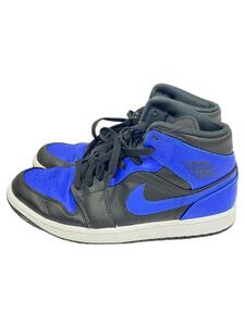 NIKE◆AIR JORDAN 1 MID_エア ジョーダン 1 ミッド/26.5cm/BLU