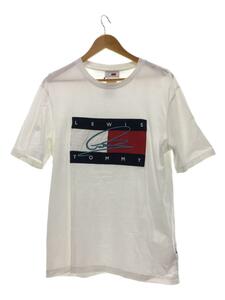 TOMMY HILFIGER◆半袖シャツ/L/コットン/WHT