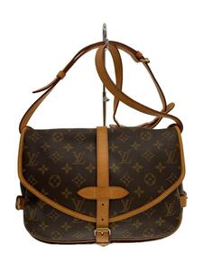 LOUIS VUITTON◆1)ソミュール30_モノグラム・キャンバス_BRW/PVC/BRW