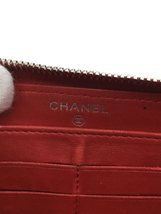 CHANEL◆長サイフ_カメリア_ラムスキン_ラウンド_ココマーク_RED/羊革/RED/レディース_画像3