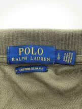 POLO RALPH LAUREN◆ポロシャツ/L/コットン/KHK/無地_画像3