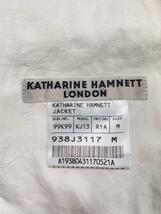 KATHARINE HAMNETT LONDON◆テーラードジャケット/M/ポリエステル/WHT/99K99_画像3