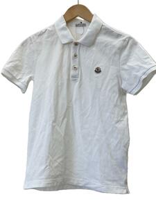 MONCLER◆ポロシャツ/S/コットン/ホワイト/無地/B10918340800 84556/MAGLIA POLO MANIC