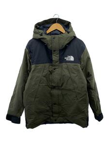 THE NORTH FACE◆MOUNTAIN DOWN JACKET_マウンテンダウンジャケット/L/ナイロン/KHK/無地