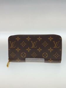 LOUIS VUITTON◆2)ジッピー・ウォレット_モノグラム・キャンバス_BRW_ブラウン/PVC/BRW/メンズ